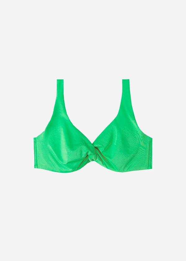 Tops De Biquíni Calzedonia Balconette Indonesia Eco cobey Feminino Verdes | PT2519GL