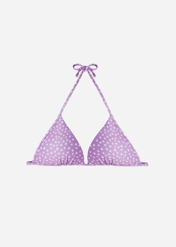 Tops De Biquíni Calzedonia Fixed Triangle Cipro Feminino Roxo | PT2477TV