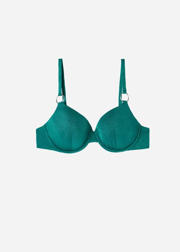 Tops De Biquíni Calzedonia Push Up Hollywood Feminino Verdes | PT2247FM