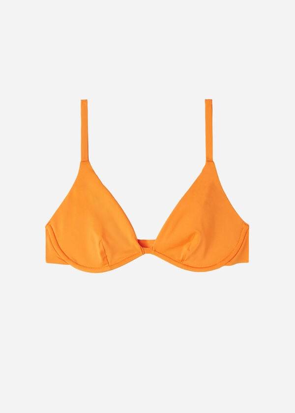 Tops De Biquíni Calzedonia Push Up Indonesia Eco Feminino Laranja | PT2242OR