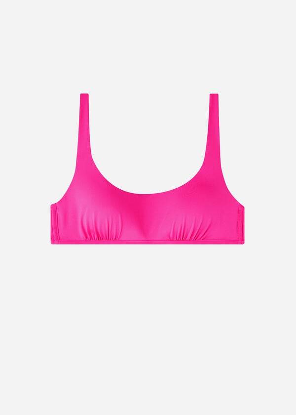 Tops De Biquíni Calzedonia Tank Estilo Indonesia Eco rosa Feminino Rosa | PT2195FM