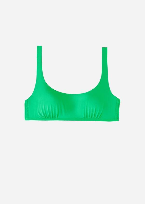 Tops De Biquíni Calzedonia Tank Estilo Indonesia Eco rosa Feminino Verdes | PT2196GL