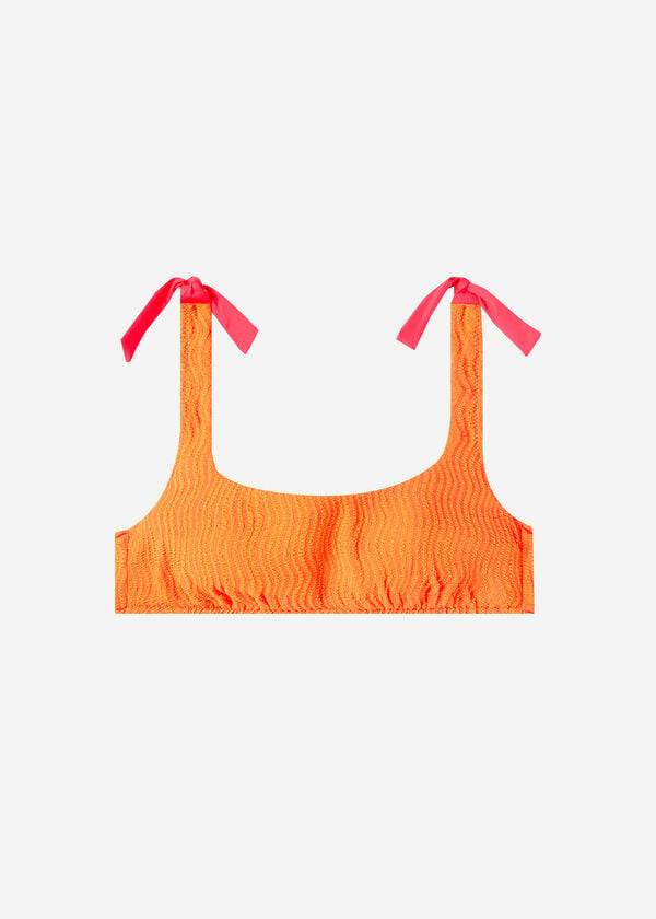 Tops De Biquíni Calzedonia Tank Mykonos Feminino Laranja | PT2205BC