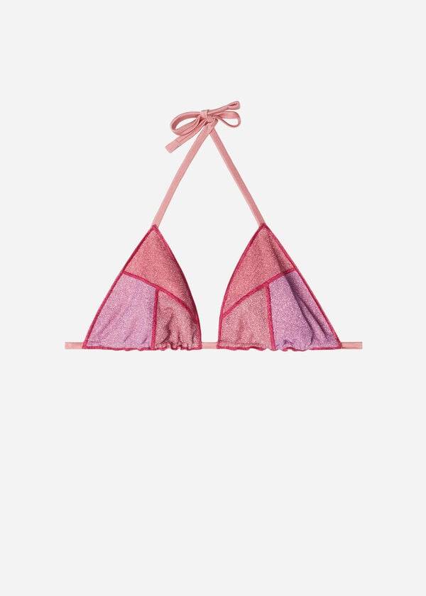 Tops De Biquíni Calzedonia Triangle String Lisbona Feminino Rosa | PT2141SO