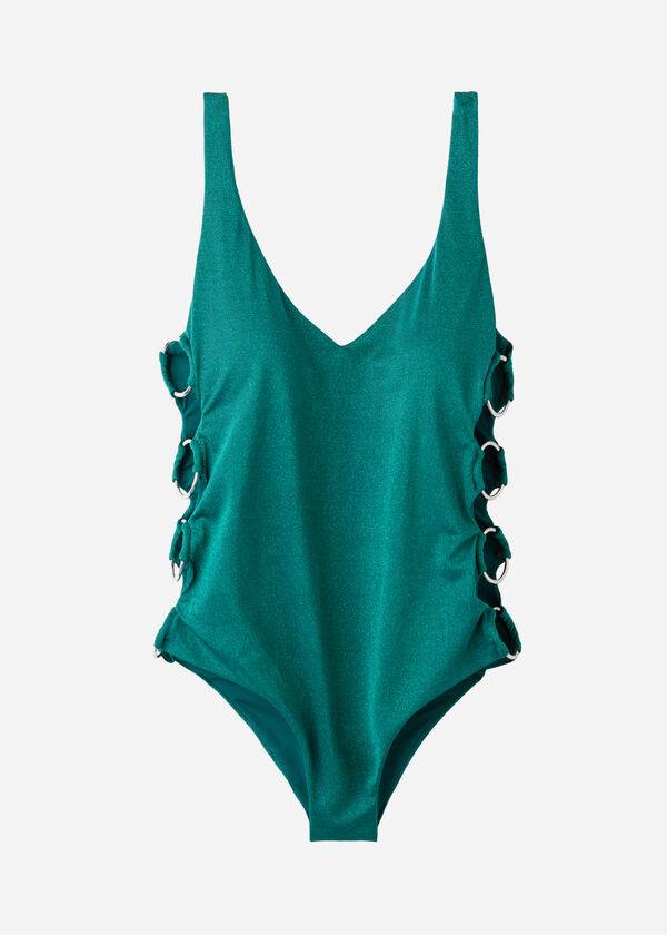 Trajes De Banho Calzedonia Acolchoado One-Piece Hollywood Feminino Verdes | PT2014GL