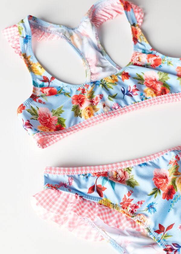 Trajes De Banho Calzedonia Floral Two-Piece Masha Criança Multicoloridas | PT1152AP