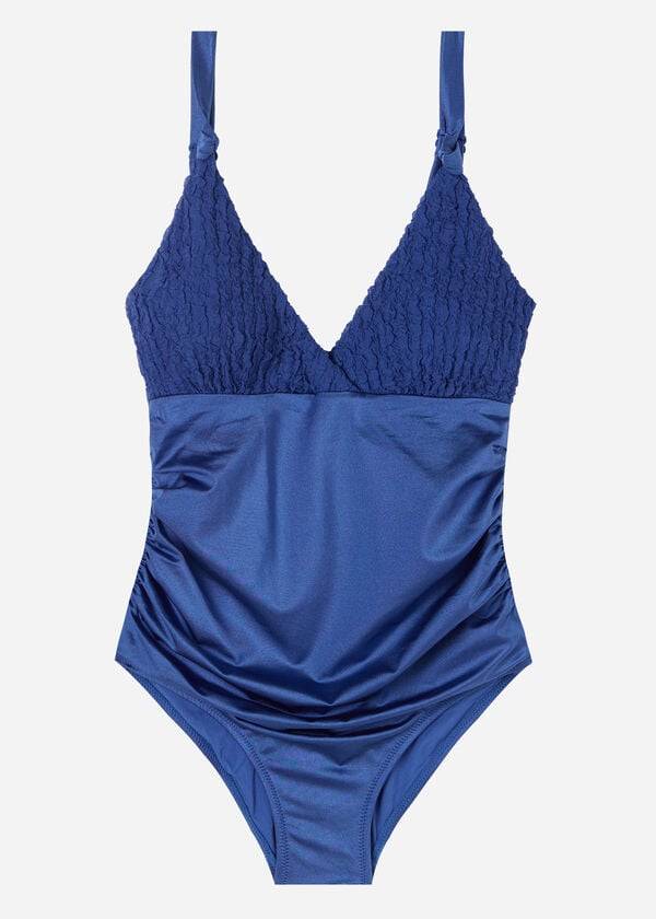 Trajes De Banho Calzedonia One Piece Marrakech Feminino Azul Marinho | PT2024NB