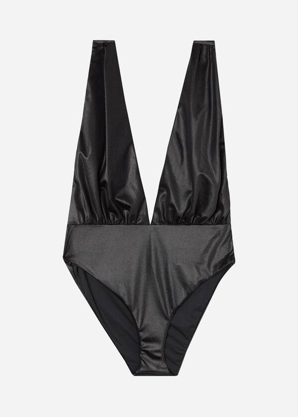 Trajes De Banho Calzedonia One-Piece Milano Feminino Pretas | PT2018LH