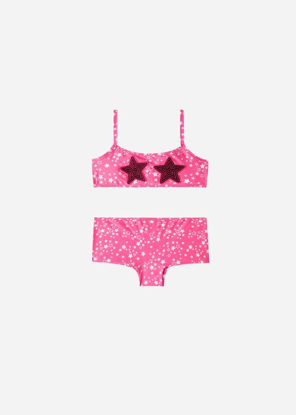 Trajes De Banho Calzedonia Star Two-Piece Jam Criança Rosa | PT1142QZ